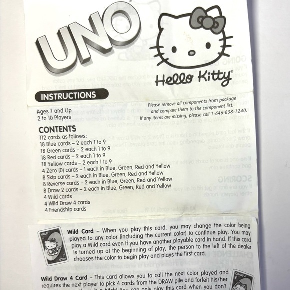 Hello Kitty Uno Card Game 2006 Collector's Edition Logo Case Sanrio Sababa Rare - Picture 6 of 14